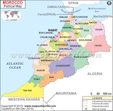 Maroko mapa zobrazit mapu s ulicemi terénní zobrazit mapu s ulicemi a terénem satelitní zobrazit satelitní snímky hybridní zobrazit snímky s názvy ulic. Political Map Of Morocco Morocco Regions Map
