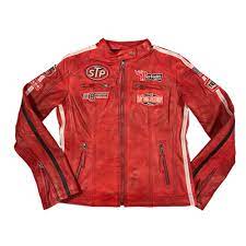 Warson Motors Womens Dayton Red Cafe Racer Style Leather Jacket Available Through Www Rustyunion Womens Black Leather Jacket Red Leather Jacket Leather Jacket