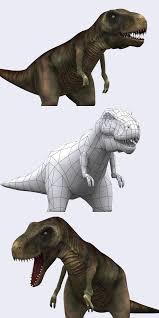 3drt Dinosaurs Tyranosaurus Low Poly 3d Models Dinosaur Low Poly 3d