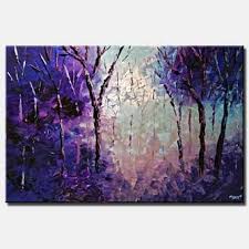 Abstract And Modern Paintings Osnat Fine Art In 2020 Landscape Paintings Blooming Tree Painting Modern Landscape Painting