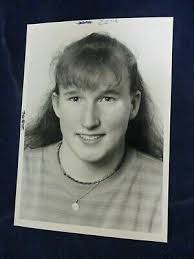 Vintage Michelle Scecina Medfield H.S. softball player Glossy Press Photo
