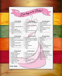 What S In Your Purse Spanish Bridal Shower Game Grey Etsy In 2020 Bridal Shower Games Bridal Shower Whats In Your Purse