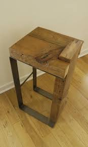 Rustic Bar Stool Reclaimed Wood Metal Bar Stool Industrial Bar Stool Handmade Bar Chair Kitchen Furniture Stool Industrial Furniture Rustic Bar Stools Modern Rustic Furniture Reclaimed Wood Bars