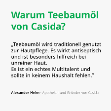 1.4.3 teebaumöl hat wirkung auf die psyche 1.4.6 innerliche anwendung Naturreines Teebaumol Aus Der Apotheke Casida