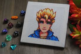 Cross Stitch Pattern Sam Portrait Stardew Valley Etsy Cross Stitch Patterns Stitch Patterns Cross Stitch