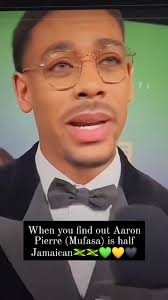 When you find out Aaron Pierre who plays Mufasa in The Lion King is half  Jamaican. 🇯🇲💚💛🖤 . . . #AaronPierre #mufasa #lionking #jamaican #jamaica
