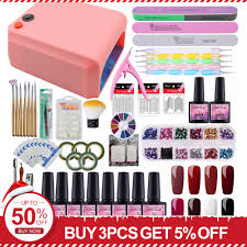 Jas Heartened Skup Zestaw Do Zelu Paznokci Manicure Nail Kit 8