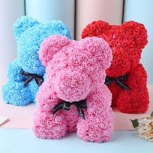 The rose bear will stay together! Teddy Bear Made Out Of Flowers Online Off 69