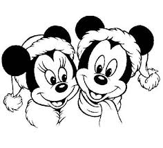 Mickey Mouse Para Colorear Navidad