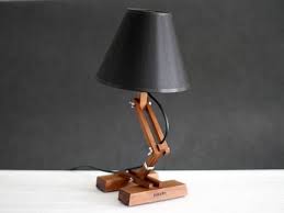 Modern Table Lamp Wood Lamp Bedside Lamp Industrial Table