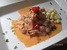 Cebiche En Crema De Rocoto Crema De Rocoto Comida Peruana Recetas Cocina Peruana
