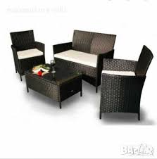 Градински мебели Ратан комплект от 4 части на ТОП ЦЕНА 320ЛВ. в Дивани и  мека мебел в гр. Ямбол - ID34741066 — Bazar.bg