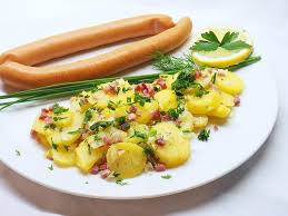 Warmer Kartoffelsalat Mit Speck Von Liesbeth Chefkoch Kartoffelsalat Mit Speck Kartoffelsalat Warmer Kartoffelsalat