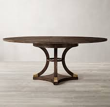 Split pedestal , oak top game room table. Round Oval Tables Rh