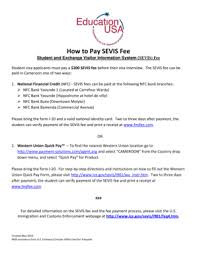 Nfc Bank Cameroon Sevis Payment Fill Online Printable Fillable Blank Pdffiller
