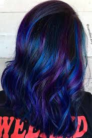 60 Fabulous Purple And Blue Hair Styles Lovehairstyles Com Hair Color Pictures Dark Purple Hair Color Dark Purple Hair
