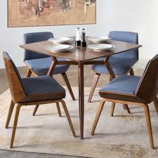 Blue Mid Century Joel Upholstered Dining Chair V4 Dining Chairs Cheap Dining Chairs White Leather Dining Chairs
