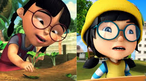 5 Kesamaan Karakter Mei Mei di Upin & Ipin dengan Ying di BoBoiBoy