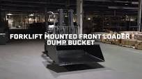 Forklift Mounted Front Loader Dump Bucket | Titan Attachments