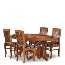 Sets can include tables in sizes to sit 2 to 24 people, chairs, hutches, buffets and much more. Fallax Pure Forest Rose Wood 5 3 Feet Table With 4 Chairs