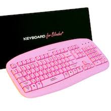 Direkt oder schräg unter der. Tastatur Fur Blondinen Pink Power