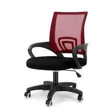 Buy Elegant Adjustable Ergonomic Chair In Maroon Colour By Workspace Interio Online Mid Back Ergonomic Chairs Chairs Furniture Pepperfry Product Ergonomic Chair Mesh Chair Chair