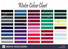 Color Chart For Winter Type Woman For Clothes And Makeup