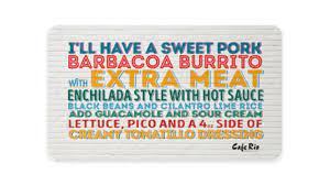 Check spelling or type a new query. Cafe Rio Mexican Grill Gift Cards