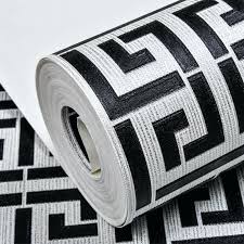 Black And Silver Wallpaper Border Gold Key Pattern White Wallpaper Modern Geometric Metallic Vinyl Wall Paper Roll Teal Black Silver I Vinyl Wallpaper White And Gold Wallpaper Trellis Wallpaper