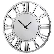 60'' h x 60'' w x 2.375'' deep. Westminster Round Mirrored Wall Clock 80cm Clocks From Cp Lighting Interiors Uk