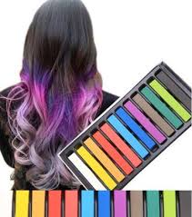 Brush and style as normal. Looks United 12 Colors Non Toxic Temporary Square Hair Dye Washable Color Chalk Hair Color Multi Price In India Buy Looks United 12 Colors Non Toxic Temporary Square Hair Dye Washable Color