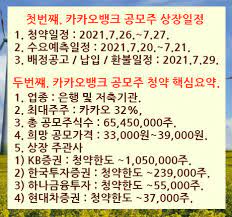 은행업무를 카카오뱅크 앱 하나로 예금, 적금, 대출, 해외송금, 체크카드, 모임통장, 내 신용정보까지. ì¹´ì¹´ì˜¤ë±…í¬ ê³µëª¨ì£¼ ì²­ì•½ë°©ë²• ì£¼ê´€ì‚¬ ìƒìž¥ì¼
