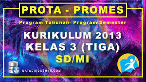 Promes yang kami bagikan ini merupakan promes jenjang sd/mi yang bisa anda gunakan di semester 1 dan semester 2. Prota Dan Promes Kelas 3 Sd Mi Kurikulum 2013 Tahun Pelajaran 2021 2022 Datadikdasmen Com