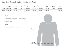 American Apparel Tee Size Chart Anlis