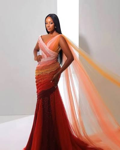 Miss World Uganda's World Designer Award gown is telling the story of childbirth via C-section