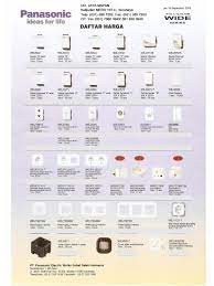 Untuk katalog dapat dilihat di download dari website kami, Stop Kontak Saklar Panasonic