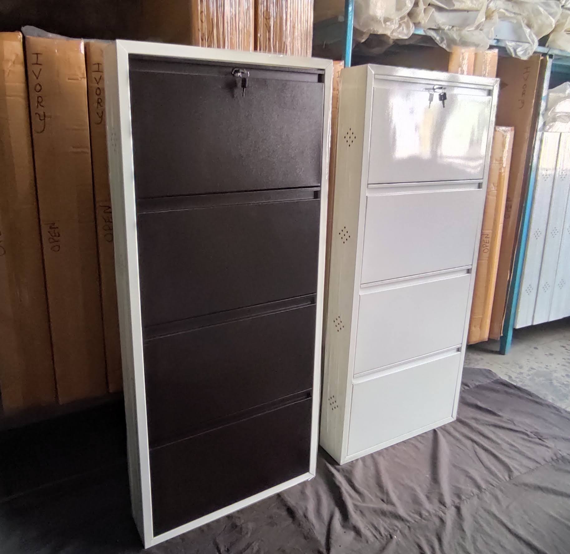 4 Door Metal Shoe Rack product image