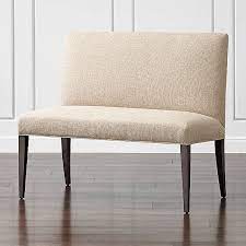 Whether they're in the entryway or at the end of your bed, our indoor benches give any room a polished look. Upholstered Dining Benches Crate And Barrel