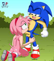 amy rose anthro color day dp (artist) fellatio female fur furry  hedgehog insertion kneeling male nude oral outdoors sonic (series) sonic  the hedgehog standing straight 