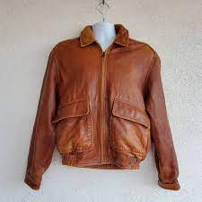 Men S Leather Jacket Wilson S Brown Leather Jacket Etsy Brown Leather Jacket Men Leather Jacket Leather Flight Jacket