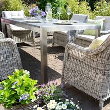 Drei Einlegbare Platten Aus Massivem Granit Werden Fur Diesen Gartentisch Hochwertig In Edelstahl Ei Gartenmobel Sets Tisch Aus Edelstahl Outdoor Dekorationen