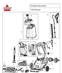 Bissell Proheat 2x Revolution Parts Diagram Bissell 1548 Parts Evacuumstore Com