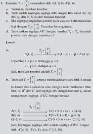 Contoh soal jenis transformasi geometri dan pembahasannya contoh soal kesetimbangan rotasi pada roda prediksi soal Soal Dan Pembahasan Transformasi Smp Kelas 9 Kami