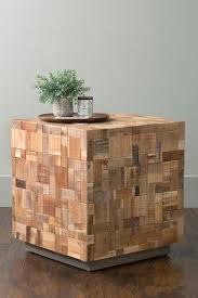 Beatty End Table In 2020 Square Accent Tables Side Table Reclaimed Wood Side Table