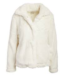 Dylan By True Grit Winter White Minky Jacket Women