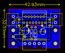 Pcb and component layout of the application circuit (fig. Tda7297 Pcb Layout Pcb Circuits