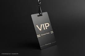 Access Pass Metal Tag Business Card Vip Vip Card Design Photography Business Cards Template Vip Pass Design