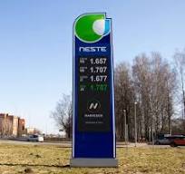 LED Gas Station Pylon S-Size - Compact and Clear Fuel Price ...