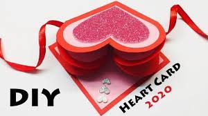 How to make #love card with hearts. How To Make A Love Card For Loved Ones I Love You Card Ideas Greeting Cards Latest Design 37 Youtube