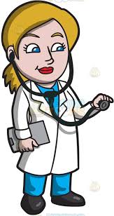 Black And White Coat Clipart A Female Doctor Using A Stethoscope Vector Clip Art Cartoon Clip Art Pictures Female Doctor Clip Art